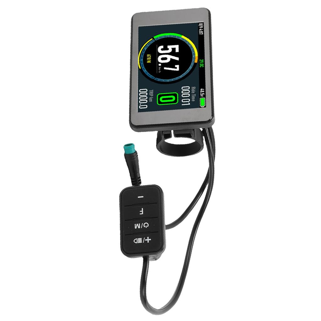 Electric Bike LCD Display Electric Scooter Color Display Meter with 5 Pin Water Proof Connector for 22.2mm Handlebar