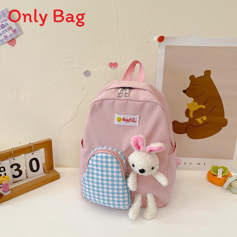 

Childrens Trendy Cartoon Backpack With Waterproof Durable Material For Kindergarten Use рожевий