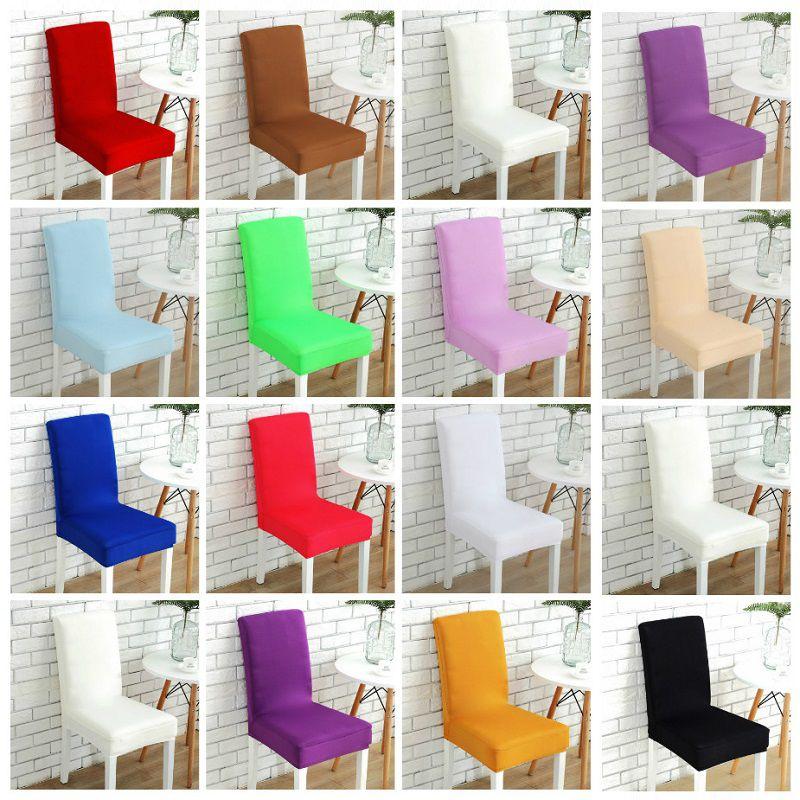 Solid Color Stretch Chair Cover Furniture Living Room Accessorie Decoration