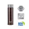 Cello Stainless Steel Leakproof Water Bottle 1000ml Brown For Gym Travel Office