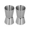 Cocktail Shaker Double Headed Cup Straight Edge Design Classic Style Stainless Steel Drink Shaker