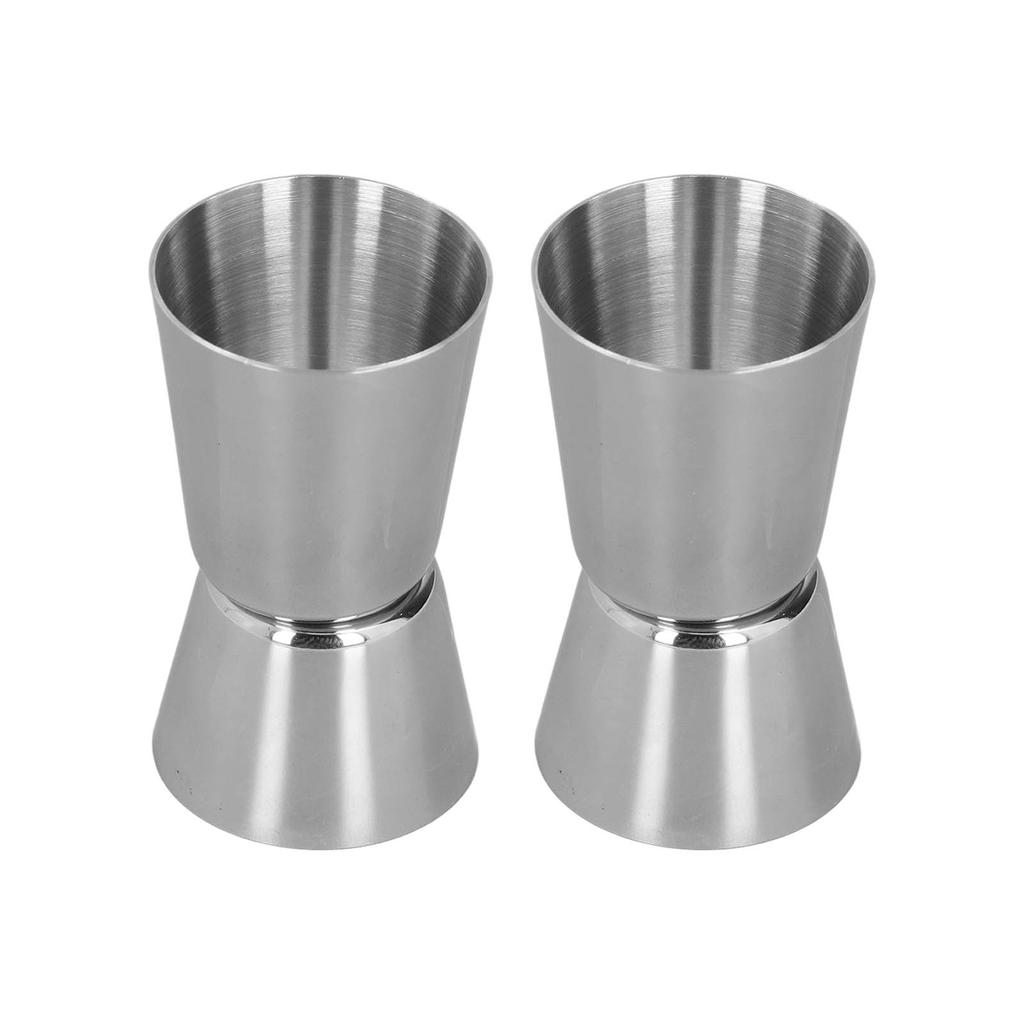 Cocktail Shaker Double Headed Cup Straight Edge Design Classic Style Stainless Steel Drink Shaker