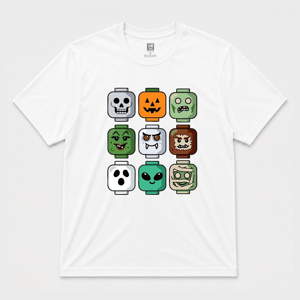 Halloween Heads Graphic T Shirt