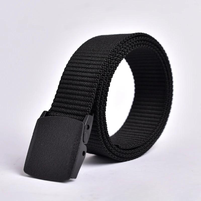 Belts Men and Women Nylon Webbing Tactical Military Casual Designer Canvas Jeans Belt High Quality Army Waist Fabric Strap 120cm