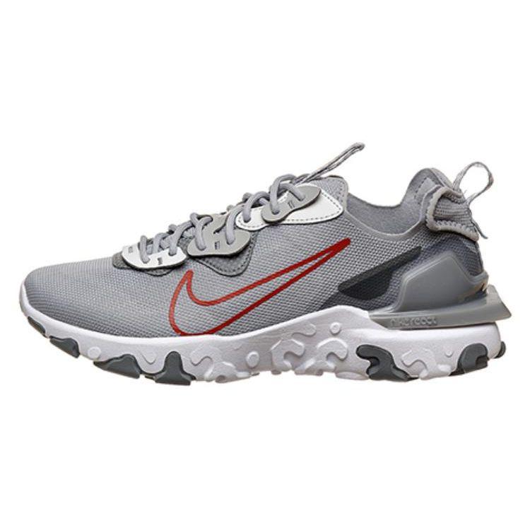 Nike React Vision Smoke Grey University Red Men Sneakers Light-Smoke-Grey Particle-Grey DM9460-002 42