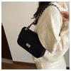 1Pc Ersatile Fashion Niche Large-capacity Tote Bag New Chain Diamond Shoulder Bag High-end Small Fragrant Messenger Bag