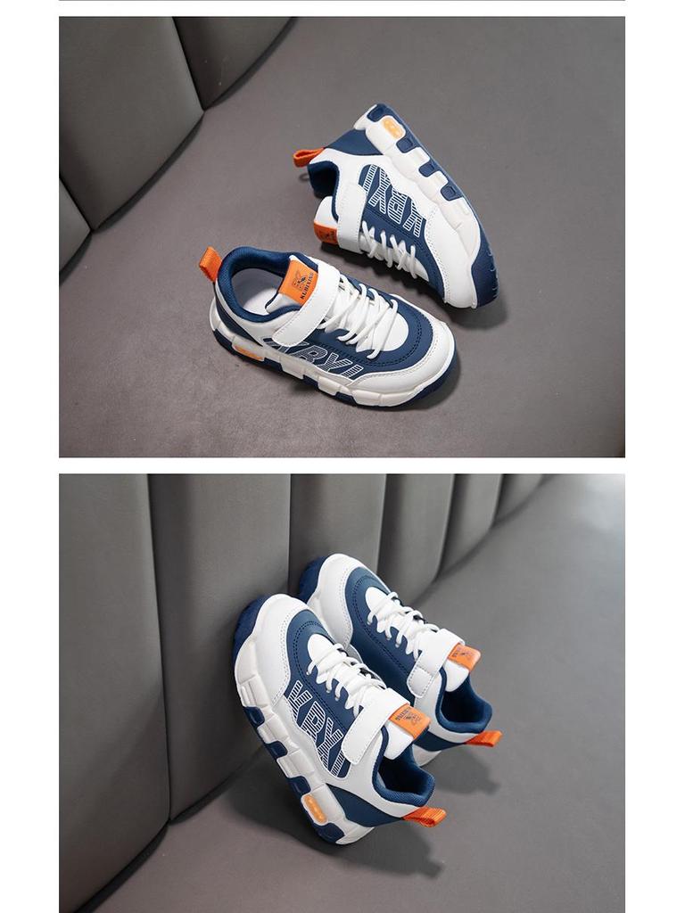 Kids' Waterproof Leather Running Shoes - Non-slip, Soft Sole for Boys & Girls
