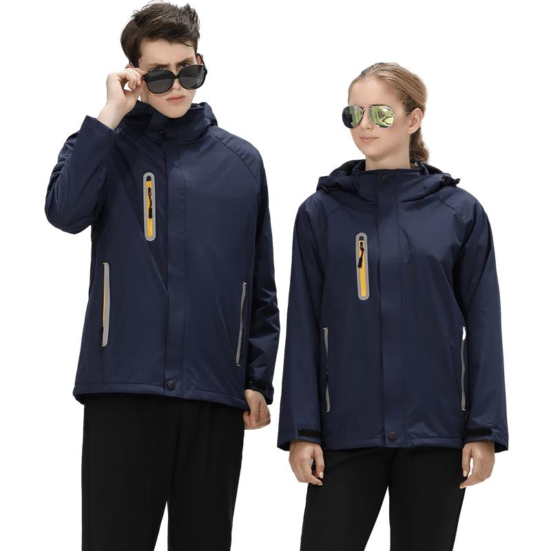 Unisex Outdoor Fleece-Lined Windproof & Rainproof Jacket