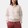 Calvin Klein Casual Soft Letter Embroidered Stand Collar Sweatshirt Women Sweatshirt Vanilla-Mix 40WL257-050