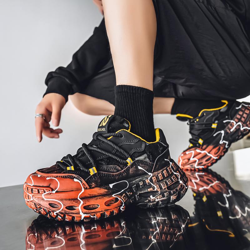 Street Dicksohlige Sneaker Herren Hip Hop Herren Designerschuhe Herbst Plateau Sneaker Für Herren Höhe Schuhe zapatos de hombre