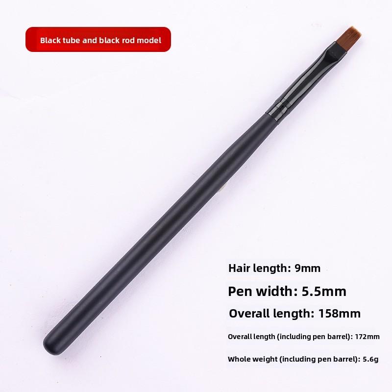 Nail Art Canned Glue Brush Wooden Rod Flat Head Nail Art Polish Brush Pen Nail Tool