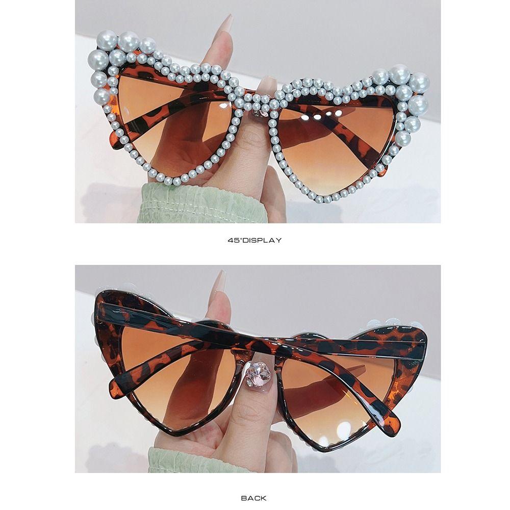 UV400 Protection Cat Eye Eyewear Heart-shaped Design Heart-shaped Goggle  Outdoor Activities