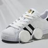 Classic Black/White Shoelaces Flat Double Layer Lace Precision Woven Wear Resistant Anti Corrosion Polyester Laces for All Shoes