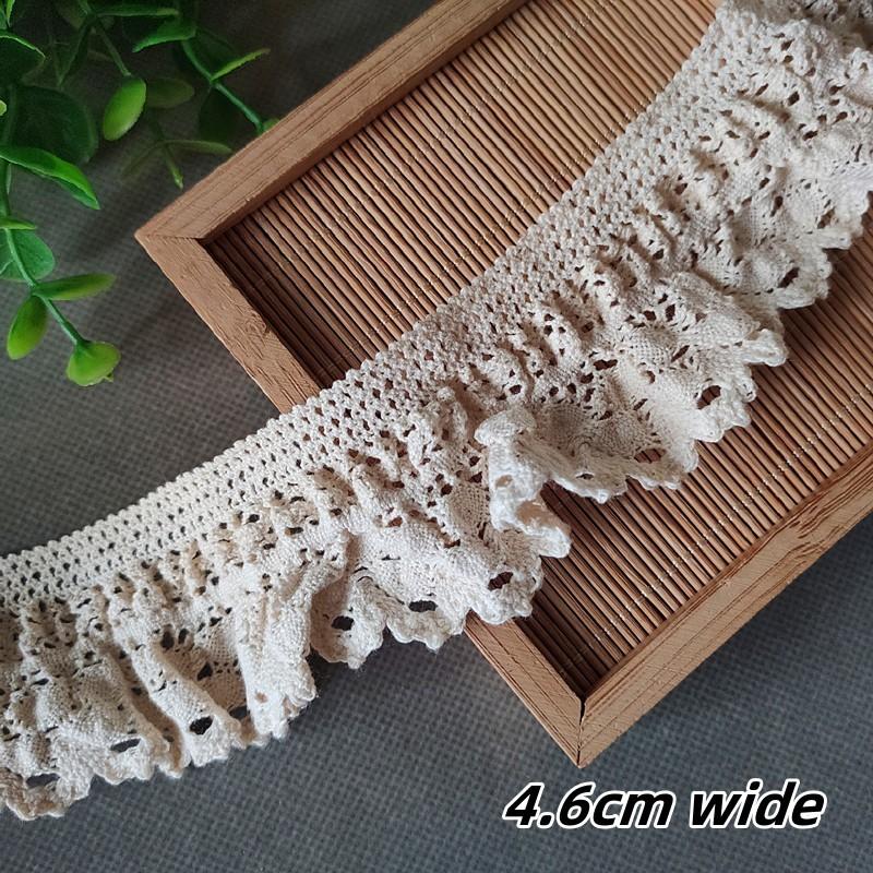 

Бежевый хлопок крючком эластичное кружево DIY детская одежда домашний текстиль платье воротник юбка подол удлиненный диван подлокотник украшение 1 yard