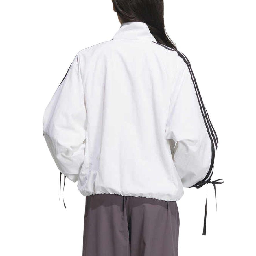 Adidas Bowknot Three Stripes Loose Breathable Comfortable Soft Skin-Friendly Jacket Women Jacket White JY5651