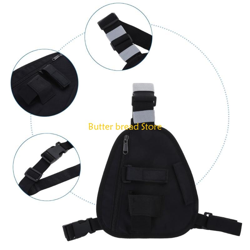 W89C Funkgeräte Brustgeschirr Halter Geschirr mit verstellbarem Gurt für UV5R UV82 Schulter Brust Fronttasche
