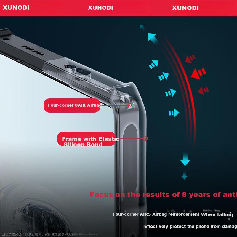 360° Rotating StandPhone Case for Red Magic 10 Pro, Nubia 10 Pro+ Airbag Shockproof Transparent Spro Lens Full Protection Magnetic Case