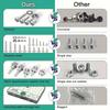 304 Stainless Steel 710 Piece Screw Bolt Nut and Washer Collection Round Head Screws for Workshop Organization