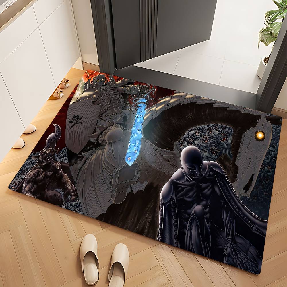 Anime B-BerserkS Hallway Carpet Rectangle Anti-slip Home Soft Badmat Front Door Indoor Outdoor Mat Doormat Area Rug