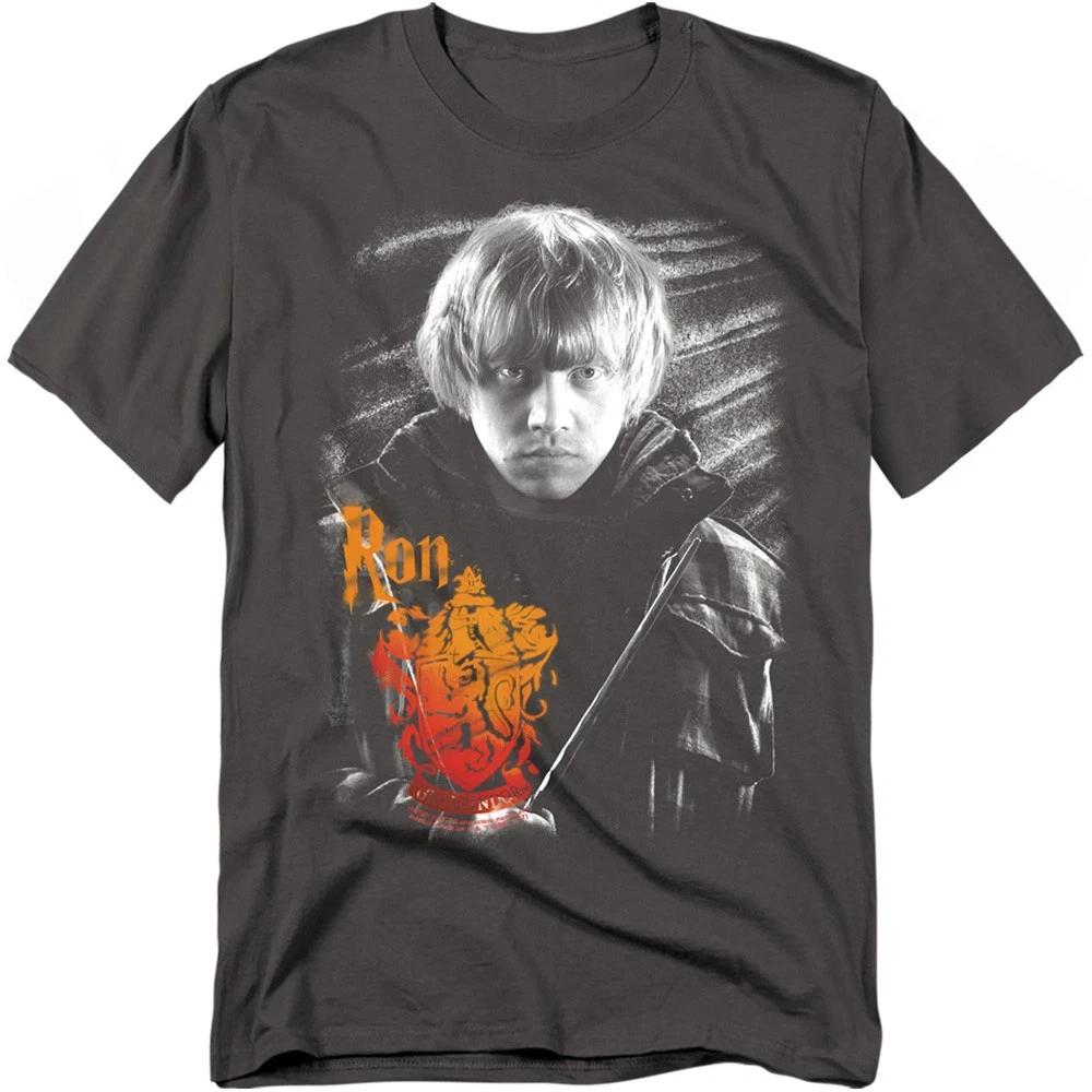Harry Potter - Ron Portrait - Unisex Short Sleeve Children s T-shirt - Gray 140