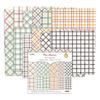 5 Styles 24 Sheets DIY Photo Album Scrapbook Junk Journal Account Card Background Paper 6 Inch Simple Lines Dots Theme