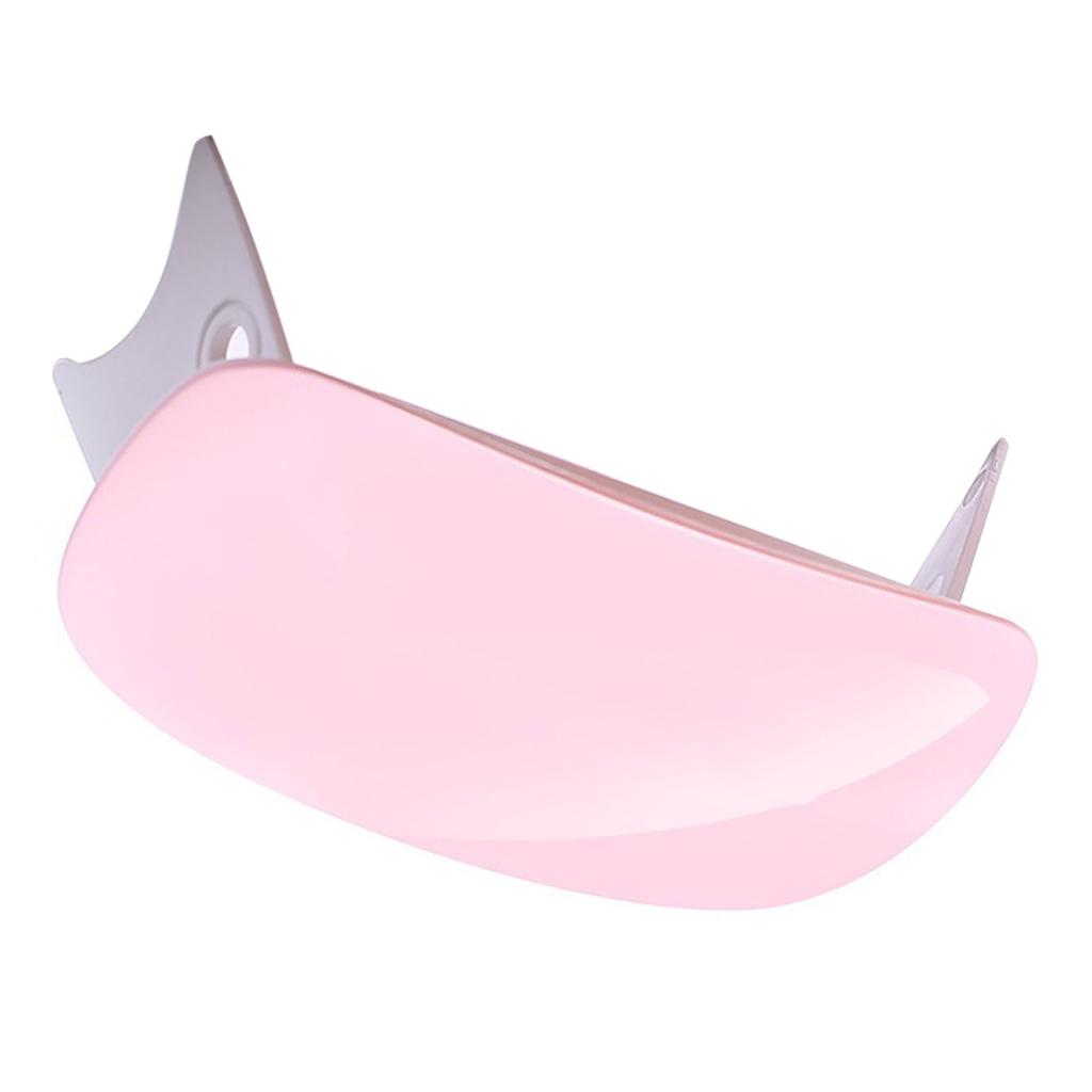 Secador de Unhas Profissional 6W Luz para Esmalte em Gel Dobrável Luz UV para Unhas Gel de Cura LED Secador Rosa Dividido