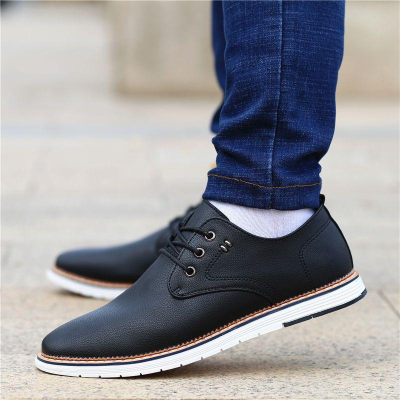 Men's Summer Soft Leather Korean Style Casual Breathable Flats