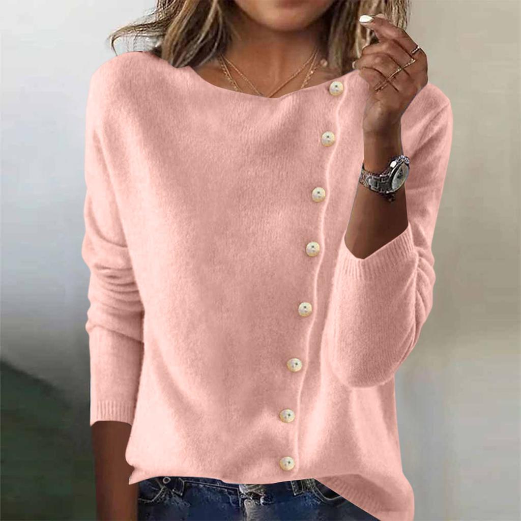 Women's T-Shirt Vintage Floral Print Round Neck Loose Long Sleeve Mid-Length Thumb Leak Top
