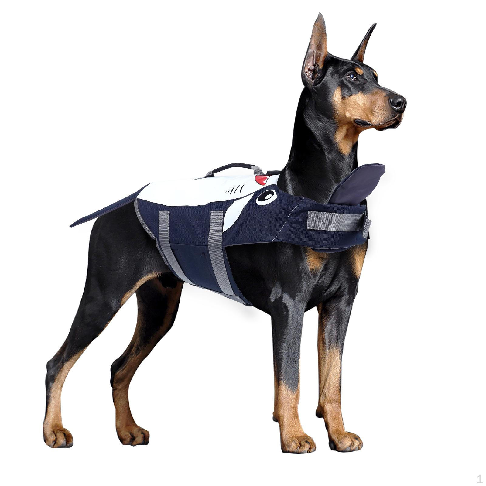 

Adjustable Dog Floating Jacket Swimwear Clothes Lifesaver Vest for Swimming S