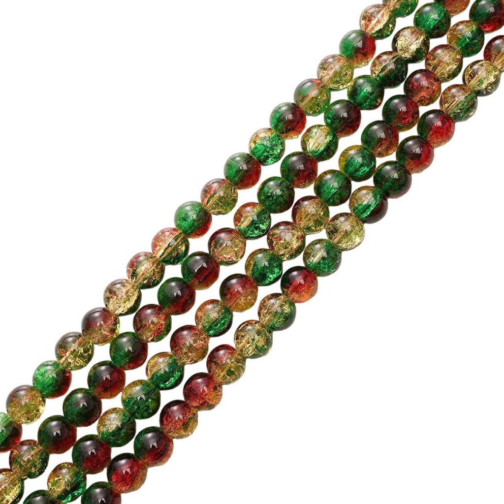 8-14mm Whtie and Random Mixed Crackle Acrylic Beads Spacer Ball Beads for DIY Bracelet Fashion