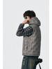 Men's Winter 90% White Duck Down Hooded Vest - European & American Style, Plus Size, Loose Fit, Embossed Shoulder Cape.