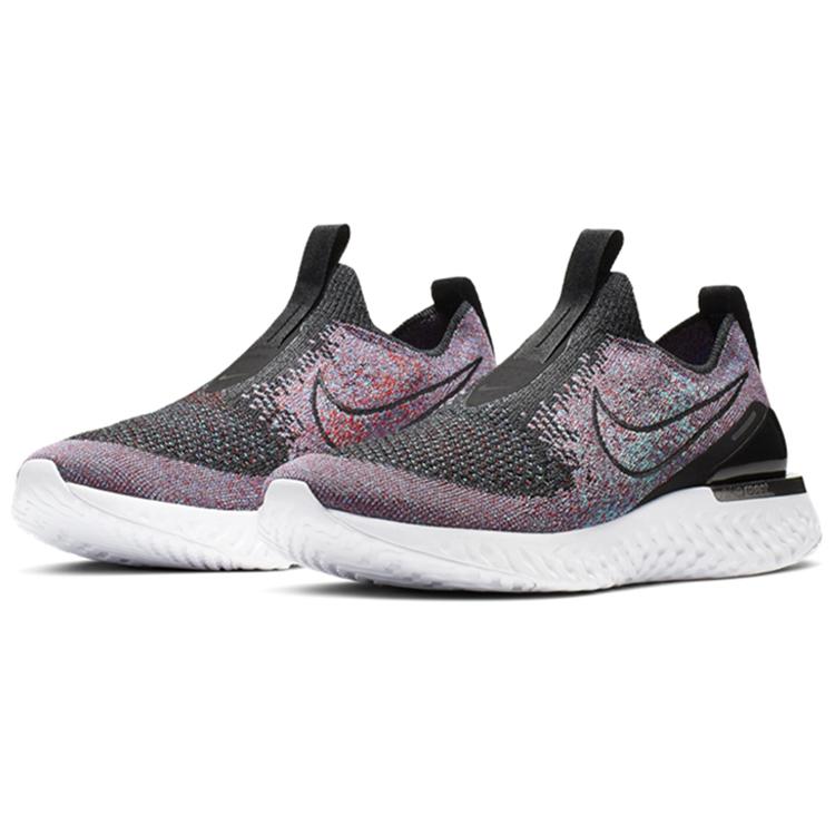 New Nike Epic Phantom React Flyknit Black University Red Hyper Jade Women's BV0415-002