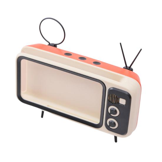 Phone Holder Speaker Support Stand Non-slip Music Player Retro TV Mobile Phone Holder