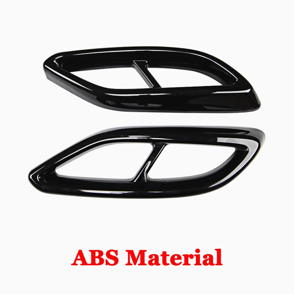 

For Mercedes Benz CLA Class C118 W118 CLA180 200 220 250 260 2020-2022 ABS Car Accessories Muffler Exhaust Pipe Tail Cover Trim чёрный