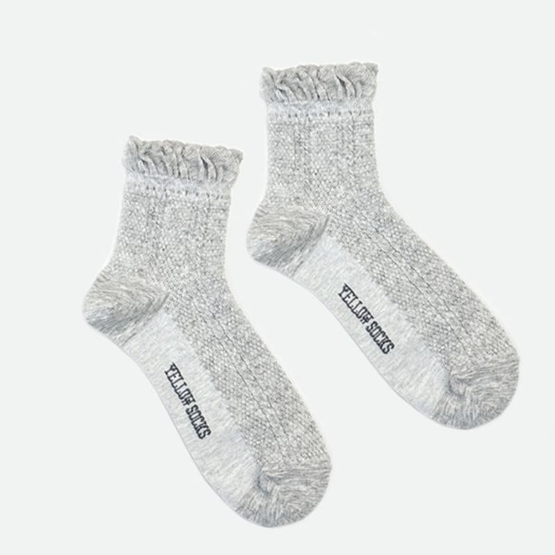 YELLOWSOCKS SHORT SOCKS LILLY GRAY