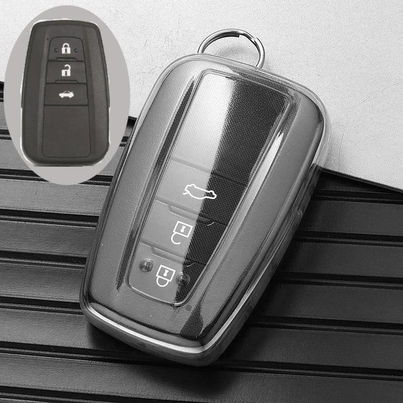 Tpu Car Key Cover For Toyota Corolla Rav4 Camry 70 Prado Rav 150 2 3 4 Buttons Key Case Holder Accessories Shell