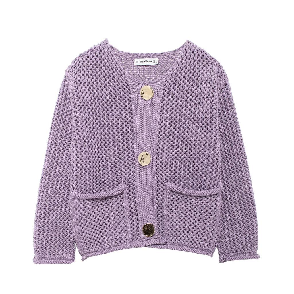 European and American Style, New Women's Fashion, Versatile, Cross-border Multicolor Comfortable French Coarse Needle Jacket