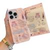 Pink Bear Black Cat Sticker Applicable Apple 17/16 Pro Mobile Phone Case iPhone15 Meteorite 13 Folds 14 Cute