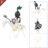 Skeleton Building Blocks Medieval Castle Knight Warriors Skeletons Strong Orcs Figures Collection Toy for Children Gifts