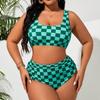 2026 Plus Size  Women High Waist Bikini Swimsuits, Women's Swimwear & Clothing