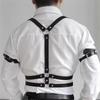 Moda Uomo Imbracatura per Corpo Camicia in Ecopelle Cinghie Regolabili Y-back Cintura da Uomo
