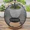 Fashionable Coffee Accessory Storage Basket With Protective Opening Portable for Maintaining Cleanliness and Order