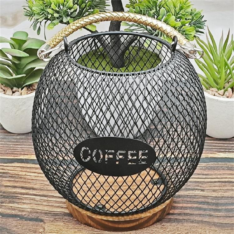 Fashionable Coffee Accessory Storage Basket With Protective Opening Portable for Maintaining Cleanliness and Order