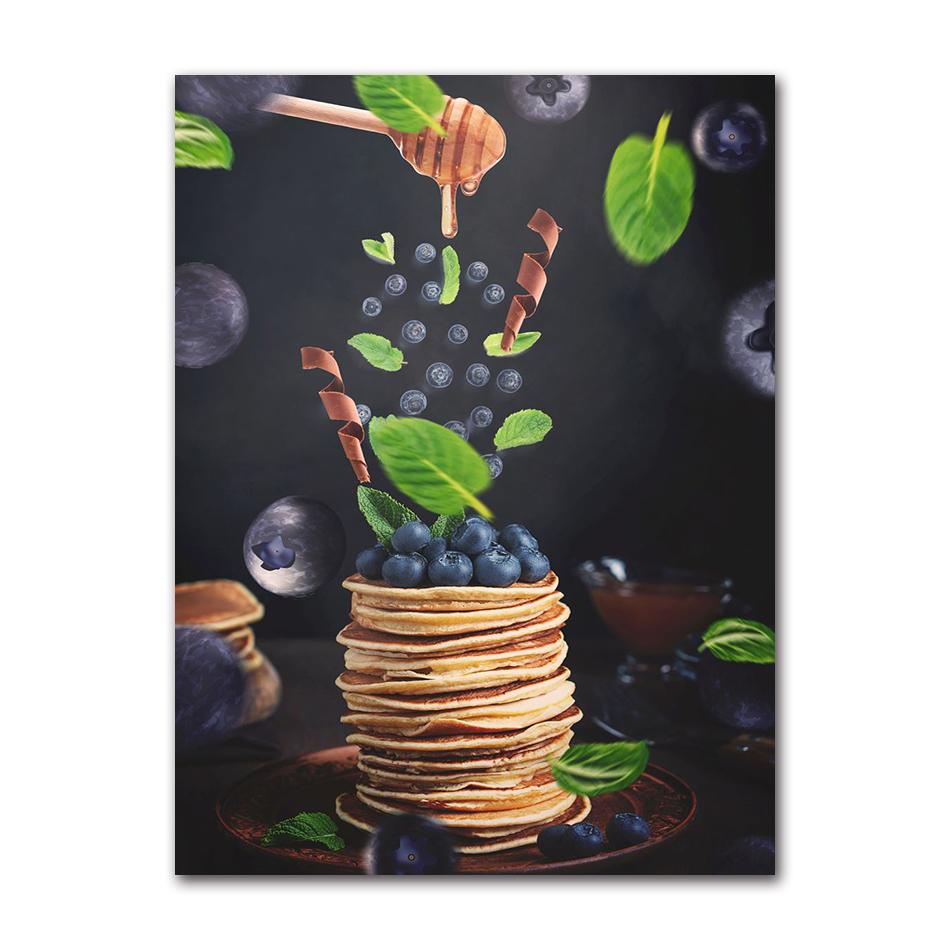 Gastronomy And Kitchen Poster Food Pictures Restaurant Decoration Canvas Printing Wall Picture Home Room