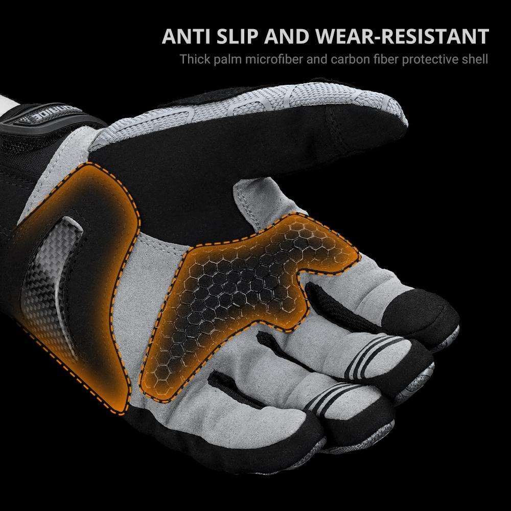 Motorcycle Gloves Summer Breathable Anti Slip Off-road Motorcycle Gloves Motorcycle Racing Riding Touch Screen Protective Gloves