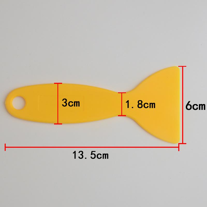 Yellow Small Scraper for Car, Mobile, and Glass Film Application
