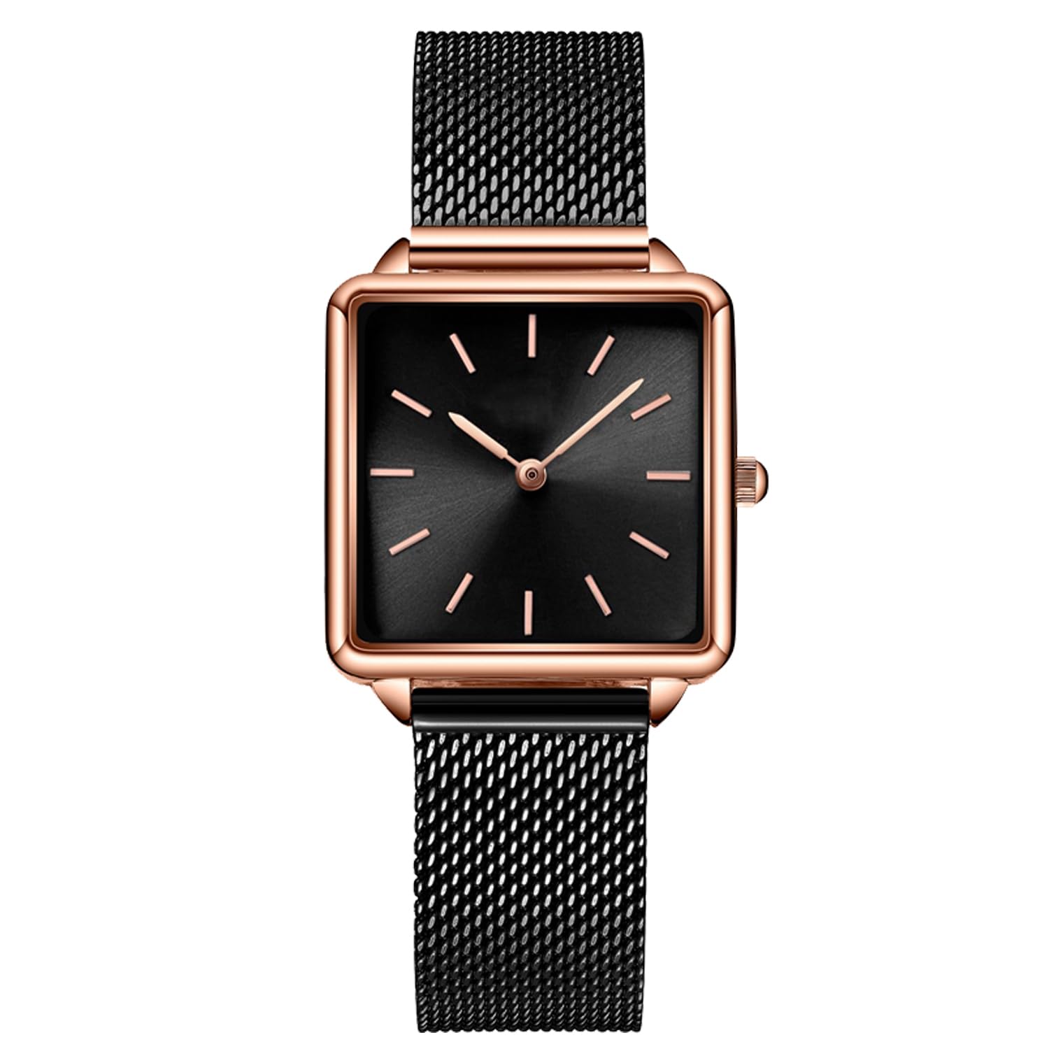 

RORIOS watch Women s Wristwatch Popular Unique Square Face Simple Classic Watch Japanese Quartz Stylish Cute Casual Stainless Steel Commuting School B