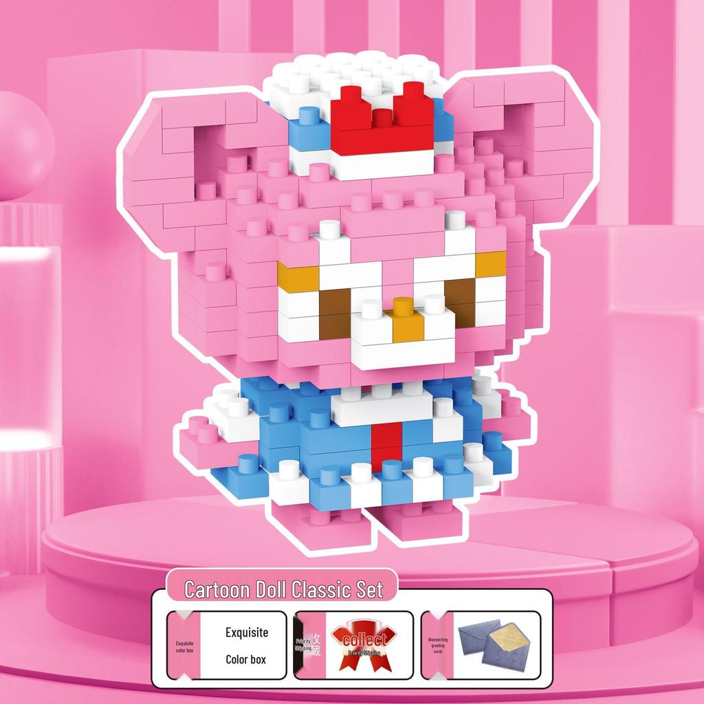 Figuras de Desenho Animado de Micro Partículas Compatíveis com LEGO - Brinquedo de Montagem Educacional para Crianças Caixa Surpresa Ornamentos