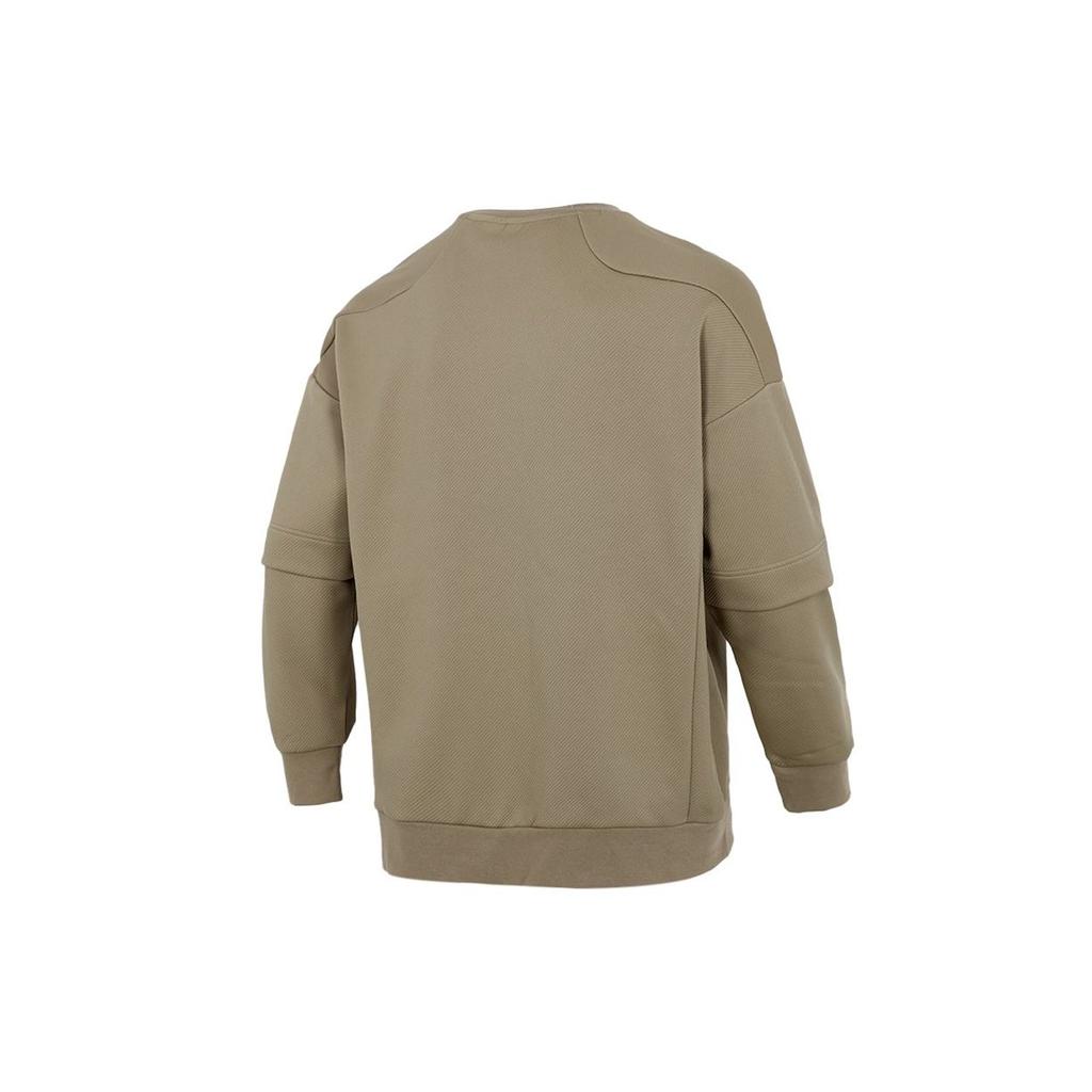 Adidas Colorblock Tasche Sport Rundhals-Sweatshirt Herren Oberteile Militärgrün H39348