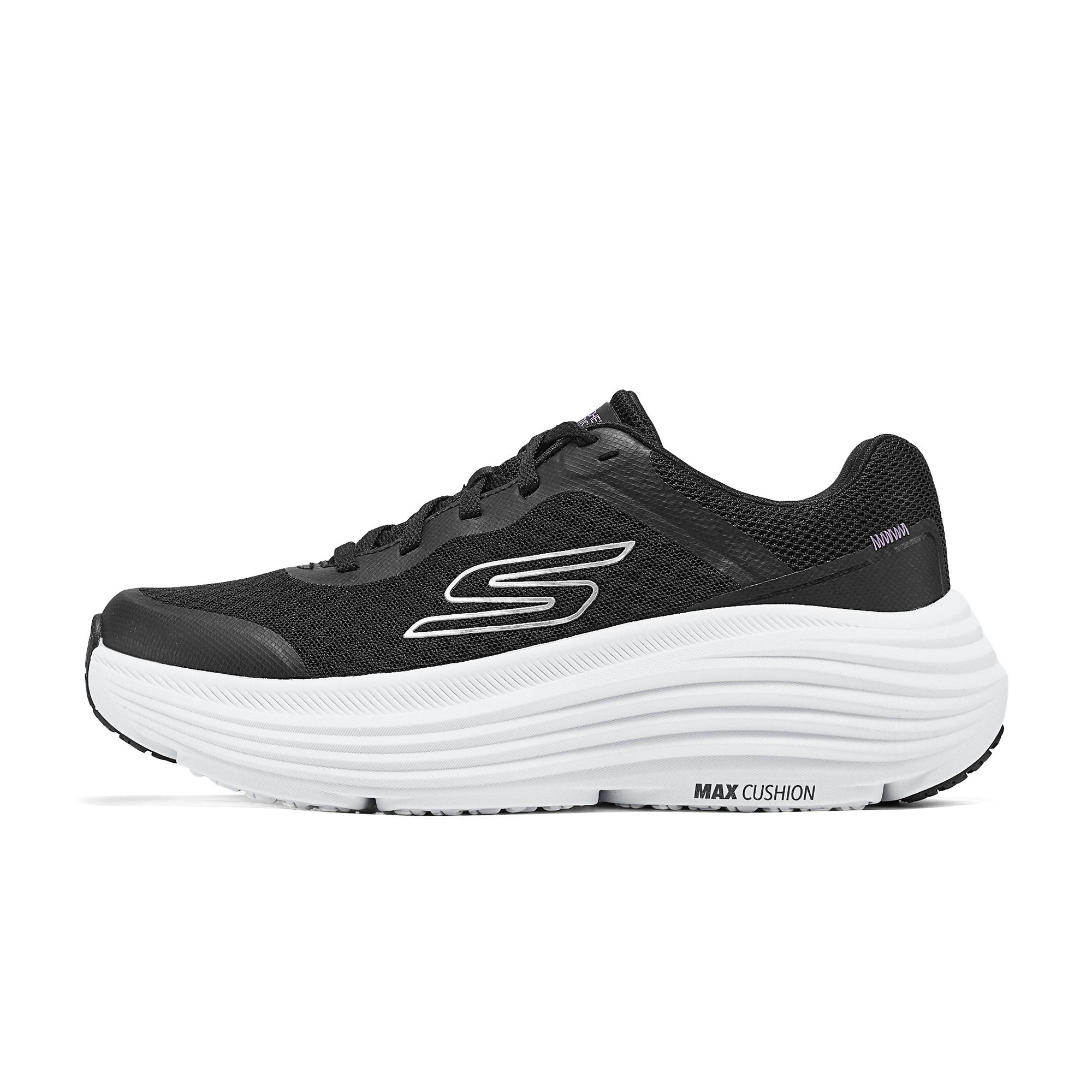 Skechers Lightweight Supportive Breathable Casual Running Shoes Women sneaker Black 129470-BKW 37